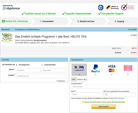 Endlich schlank Programm